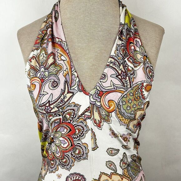 NEW HALE BOB size small Marisa top Slinky Jersey Criss Cross Front halter - Picture 4 of 9